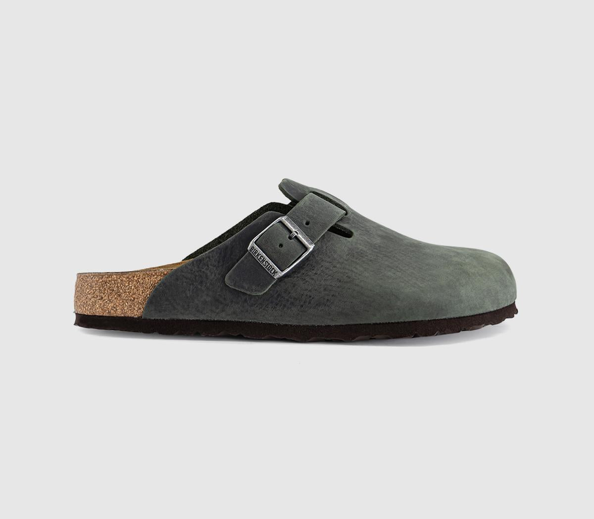 Mens BIRKENSTOCK Boston Clogs Thyme Oiled Leather