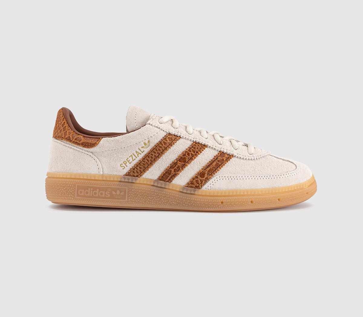 adidas Handball Spezial Trainers Offwhite Dusky Bronze Gum UK Size 6