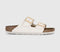Womens BIRKENSTOCK Arizona Two Strap Sandals Eggshell Bf UK Size 5.5 EU39