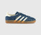 adidas Gazelle Indoor Trainers Night Indigo Offwhite Gold Metallic UK Size 8.5