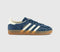 adidas Gazelle Indoor Trainers Night Indigo Offwhite Gold Metallic UK Size 5