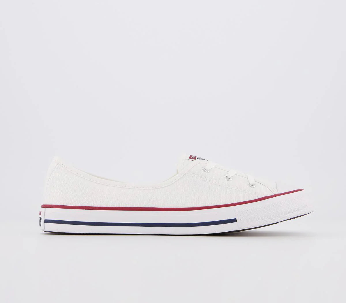 Converse Ctas Ballet Lace White Garnet Navy Trainers UK Size 5