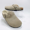 Womens BIRKENSTOCK Boston Shearling Clogs Taupe UK Size 5.5 EU39