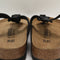 Womens BIRKENSTOCK Gizeh Toe Thong Footbed Sandals Black Braided Leather UK Size 5.5 EU39