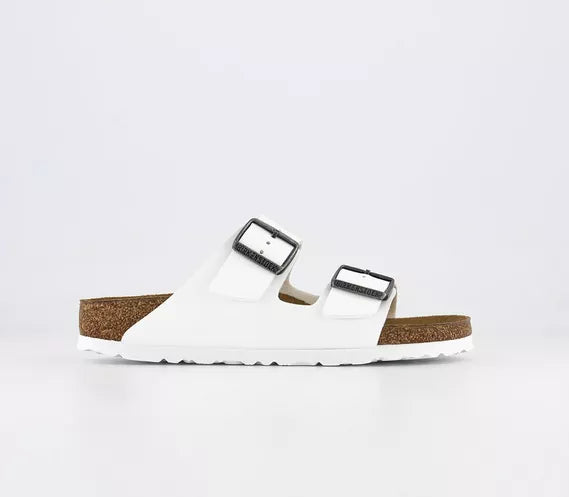 Womens BIRKENSTOCK Arizona Two Strap Sandals White Birko UK Size 5.5 EU39