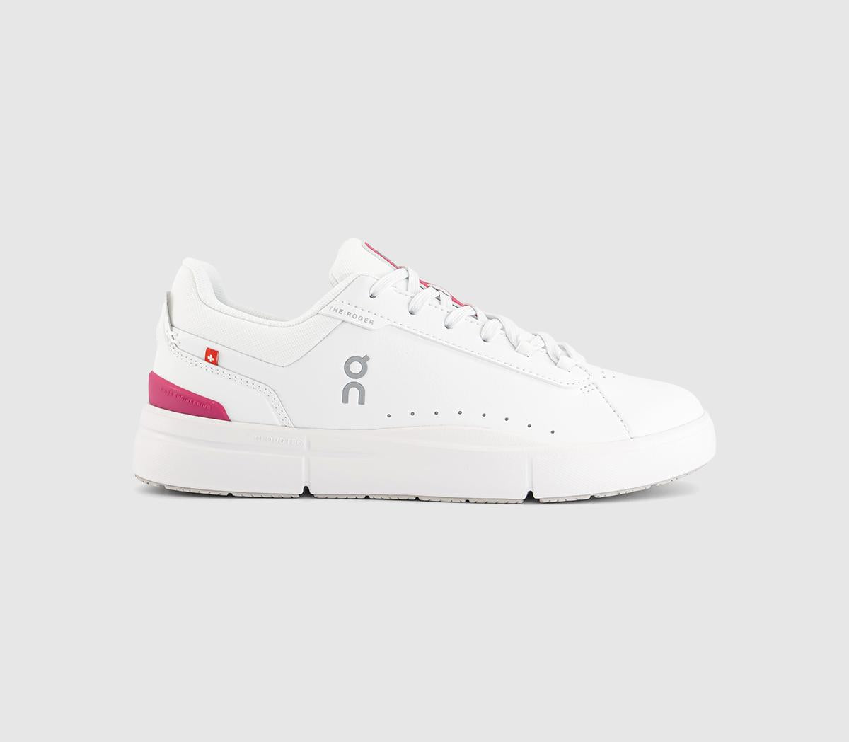 ON The Roger Advantage Trainers White Pink F UK Size 4