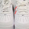 Nike Air Force 1 07 Trainers White Black Bright Crimson UK Size 8