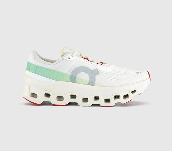 ON Cloudmonster Trainers Ivory Creek F UK Size 5.5