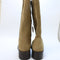 Womens OFFICE Kickstart Chunky Calf Boot Beige Suede UK Size 6