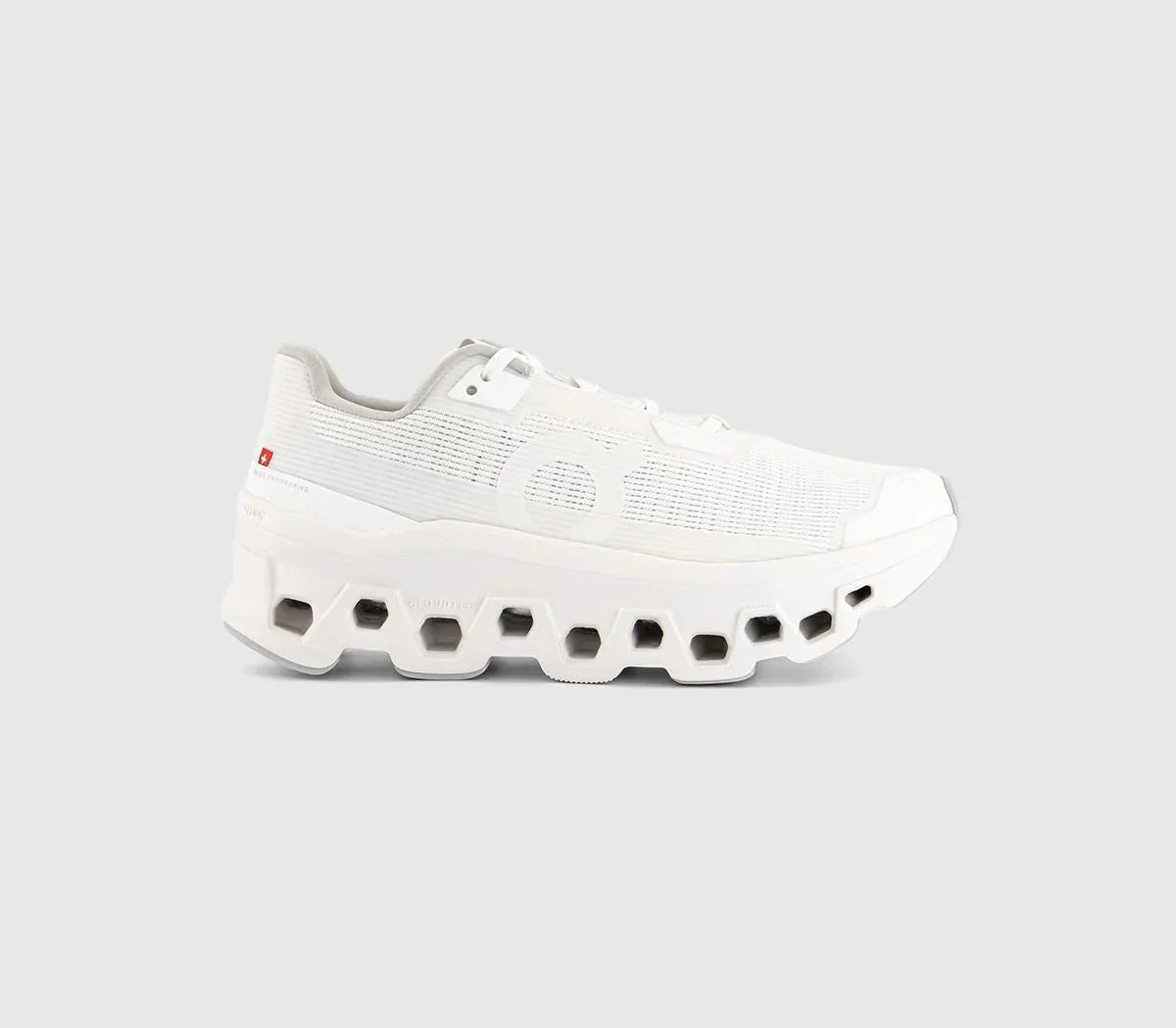 ON Cloudmonster Void Trainers White White F UK Size 6