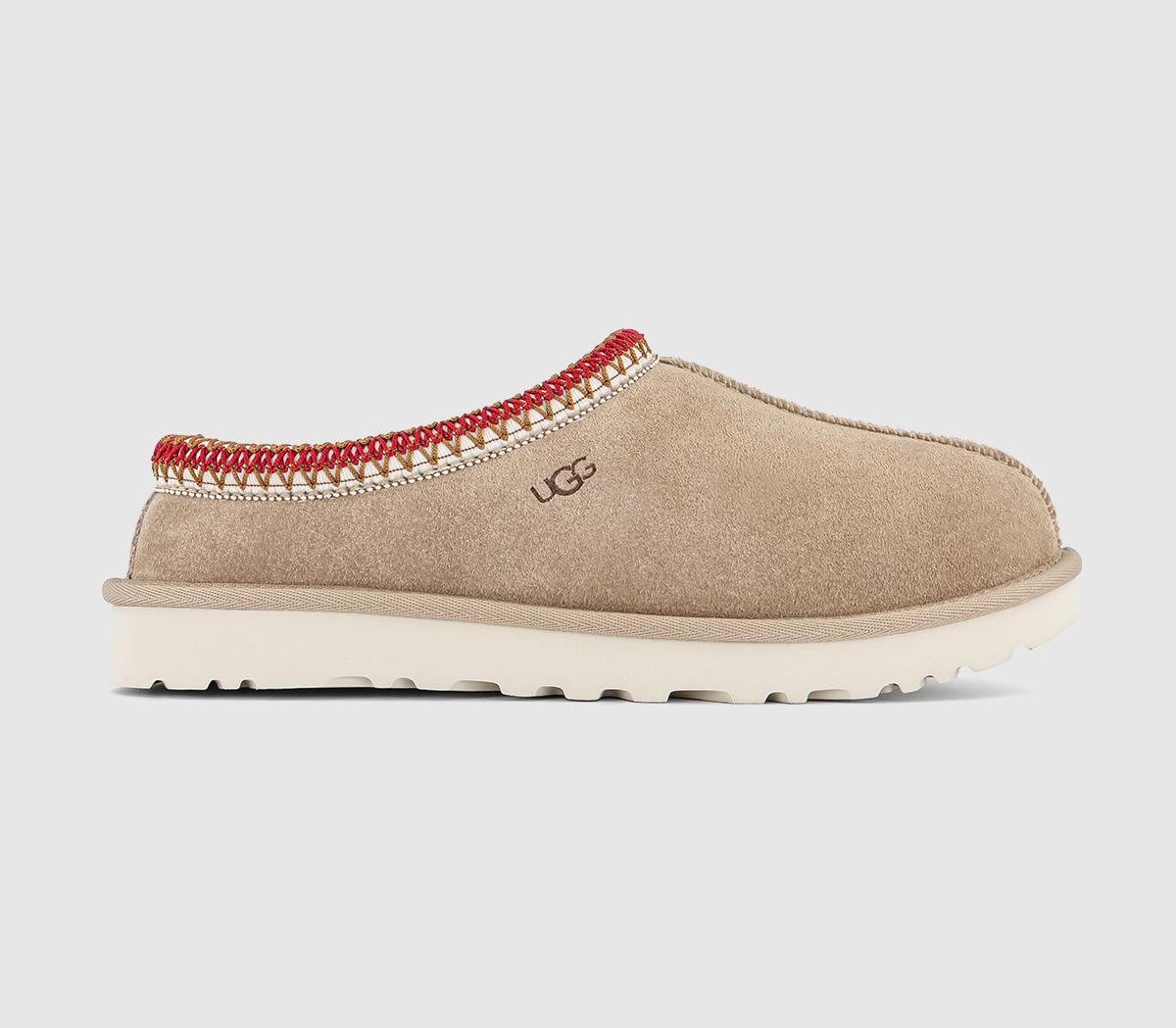 Womens UGG Tasman II Slippers Sand Dark Cherry UK Size 6