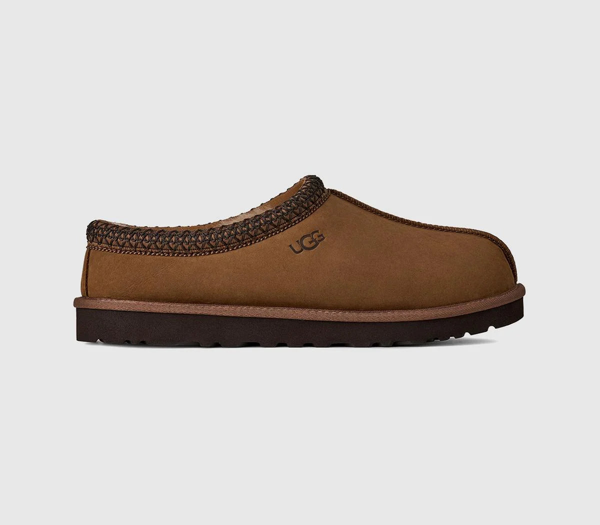 Mens UGG Tasman II Nubuck Slippers Dark Chestnut UK Size 7