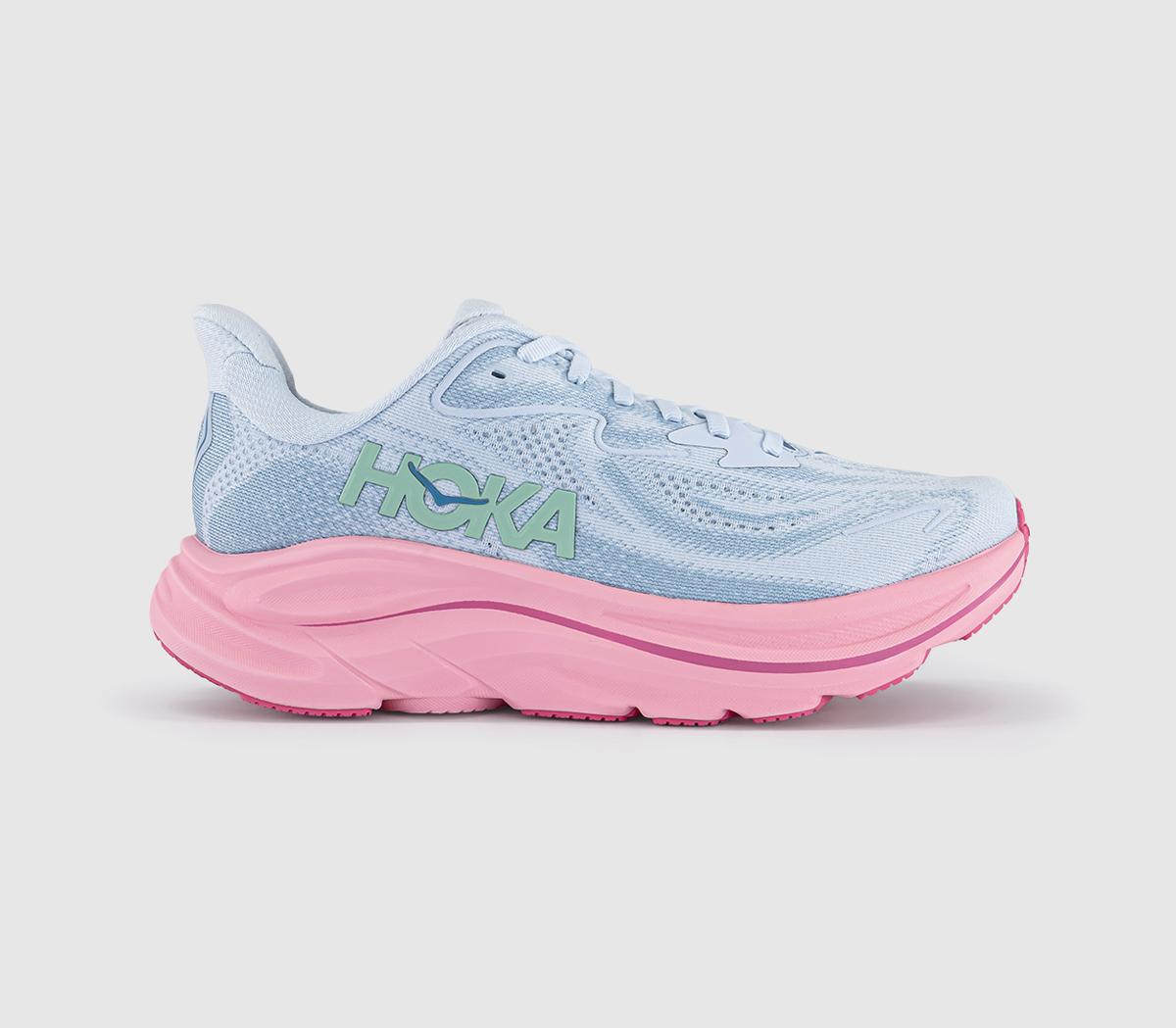 HOKA Clifton 10 Trainers Overcast Petal F UK Size 6.5