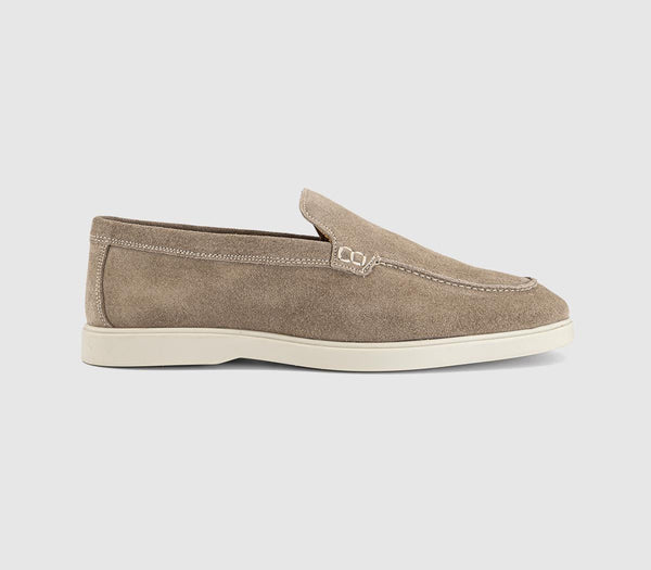 Mens OFFICE Cruise Suede Loafers Stone Suede UK Size 10
