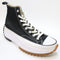Converse Runstar Hike Platform Trainers Black White Gum UK Size 10