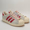 adidas Superstar Il Trainers Cream White Better Scarlet Sandy Pink UK Size 6