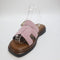 Womens OFFICE Stevie Cut Out Buckle Sandals Pink Suede UK Size 6