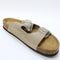 Mens OFFICE Sidney Double Buckle Footbed Taupe Suede UK Size 9