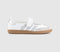 adidas Samba Jane Ballet Trainers White Silver Metallic Gum UK Size 4.5