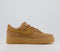 Nike Air Force 1 07 Trainers Flax Wheat Gum Light Brown UK Size 8