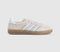 adidas Gazelle Indoor Trainers Wonder Beige Halo Blue Gum UK Size 5.5