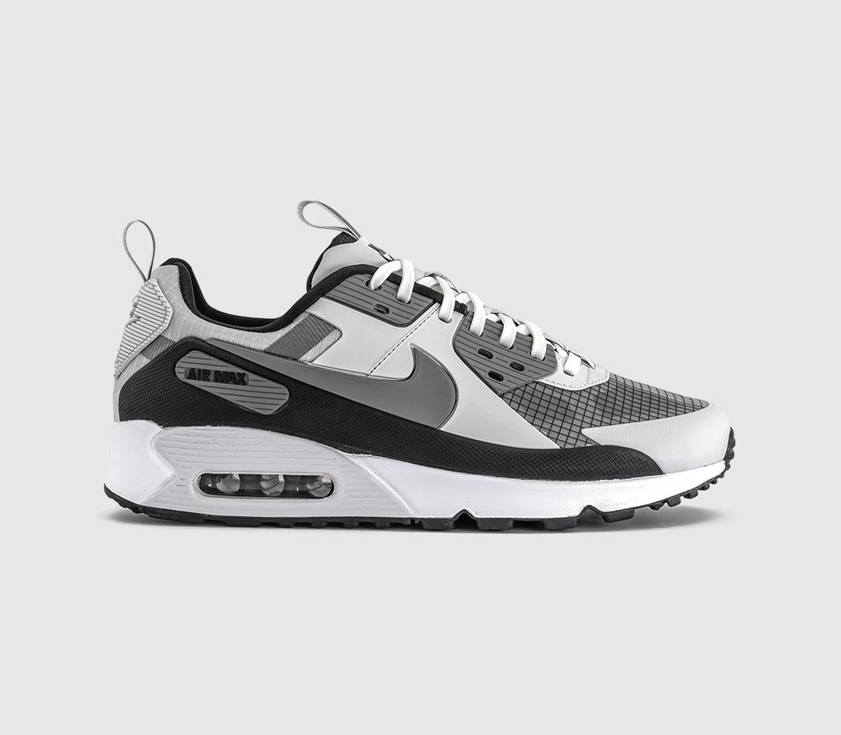 Nike Air Max 90 Trainers Drift Vast Grey Pencil Point White Black UK Size 10