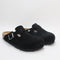 Womens BIRKENSTOCK Boston Clogs Black Suede UK Size 5.5 EU39