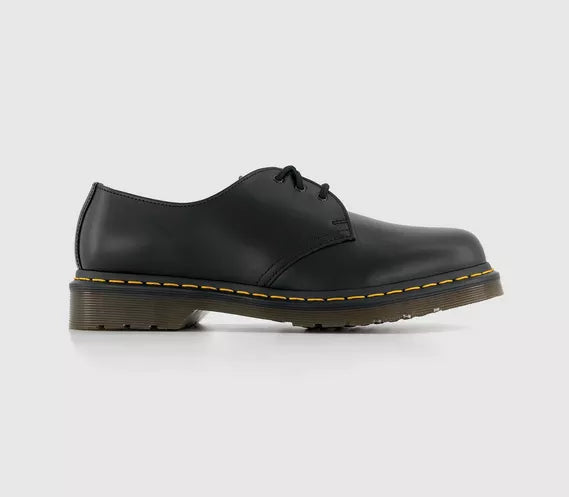 Mens Dr. Martens Dm 3 Eye Lace Shoe Black Leather