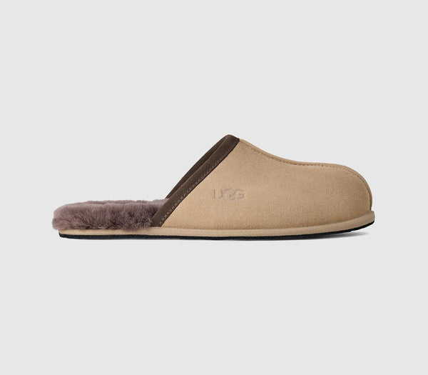 Mens UGG Scuff Slippers Mustard Seed Molasses