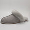Womens UGG Scuffette II Metal Logo Slippers Seal Grey UK Size 6