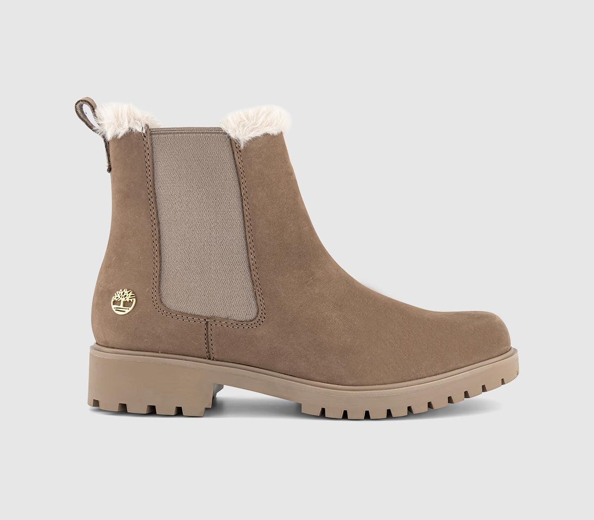 Womens Timberland Lyonsdale Chelsea Boots Taupe Nubuck UK Size 6