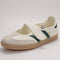 adidas Samba Jane Ballet Trainers Offwhite Collegiate Green Gold Metallic UK Size 7.5