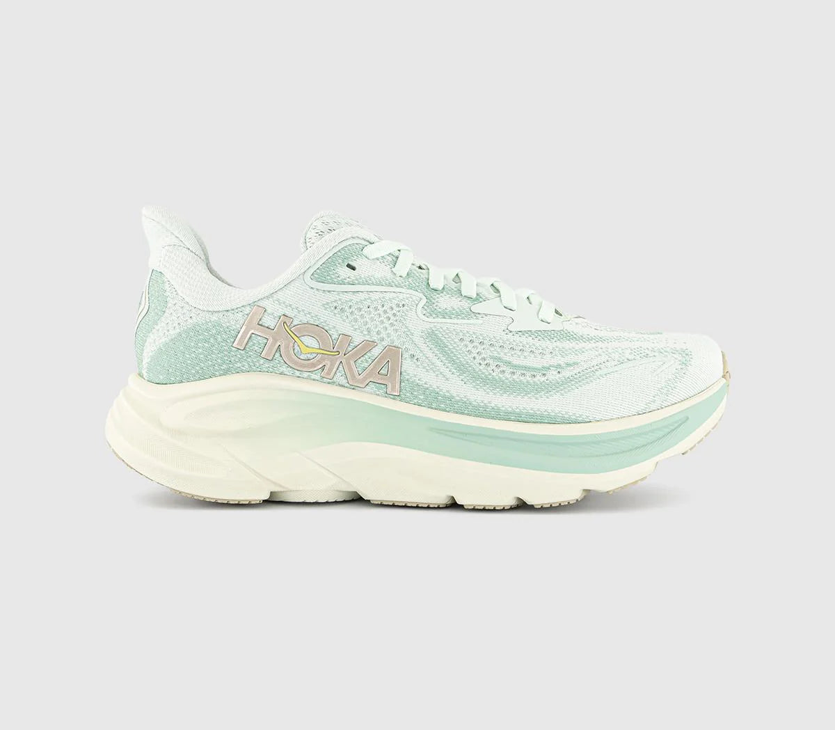 HOKA Clifton 10 Trainers Sea Glass Jadeite F UK Size 4.5