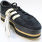 adidas Gazelle Stack Trainers Core Black Cream White Gum UK Size 6