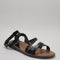 Odd sizes - Womens Blowfish Malibu Daffodil 2 Sandals Black UK Sizes Right 4/Left 5