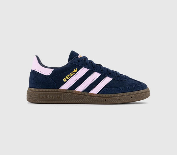 Kids adidas Handball Spezial Youth Trainers Night Indigo Orchid Fusion Gum UK Size 10 youth