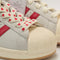 adidas Superstar Il Trainers Cream White Better Scarlet Sandy Pink UK Size 6