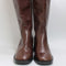 Womens OFFICE Karamel Knee High Block Heel Boots Brown Leather UK Size 5