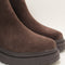 Womens OFFICE Archie Chunky Chelsea Ankle Boots Brown Suede UK Size 5