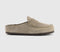 Womens BIRKENSTOCK Naples Wrapped EXQUISITE Clogs Suede Taupe UK Size 7 EU40