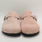 Womens BIRKENSTOCK Boston Clogs Pink Clay Suede UK Size 5 EU38
