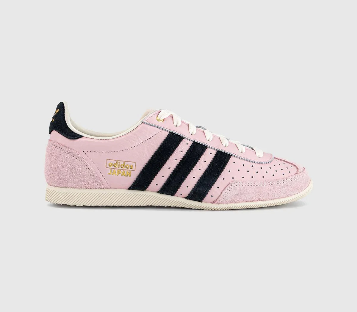 adidas Japan Trainers Sandy Pink Black Gold Metallic UK Size 6