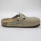 Mens BIRKENSTOCK Boston Clogs Suede Taupe UK Size 7.5 EU41