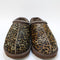 Womens UGG Tasman II Slippers Leopard Caspian Burnt Cedar UK Size 6
