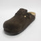 Mens BIRKENSTOCK Boston Clog Mocha Suede Leather UK Size 8 EU42