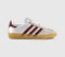 Odd sizes - adidas Gazelle Indoor Trainers Silver Metallic Shadow Red Gum UK Sizes Right 6/Left 5.5