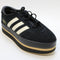 adidas Gazelle Stack Trainers Core Black Cream White Gum UK Size 4