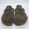 Womens BIRKENSTOCK Boston Clogs Concrete Gray Suede UK Size 5 EU38