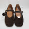 Womens OFFICE Flavour Suede Mary Jane Ballet Pumps Brown Suede UK Size 6