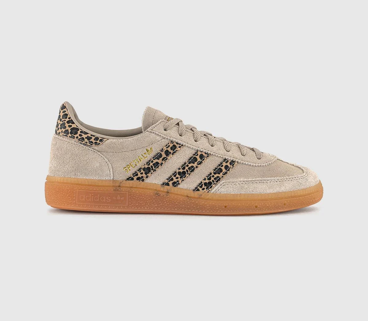 adidas Handball Spezial Trainers Leopard Wonder Beige Warm Sand UK Size 6
